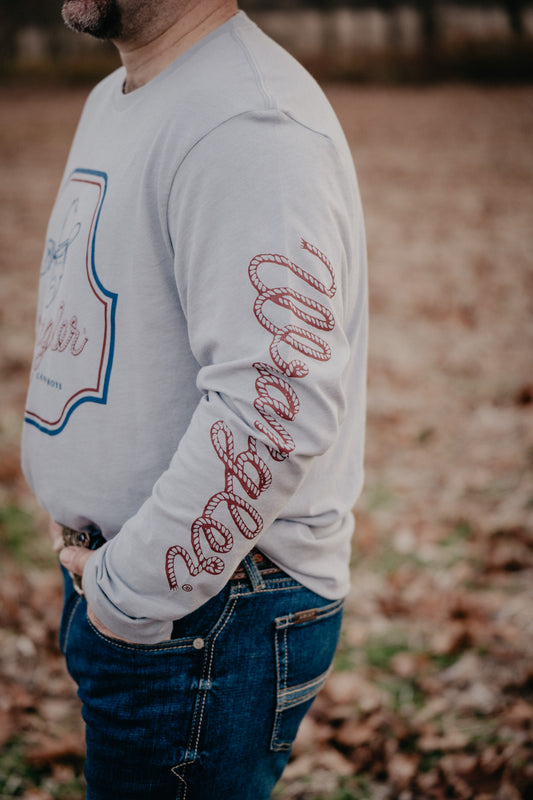 'Cowboy Wink' Men's Long Sleeve Wrangler T-Shirt (S-XXL)