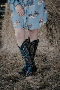 Casanova Tall Western Boot by Ariat (Deepest Navy)