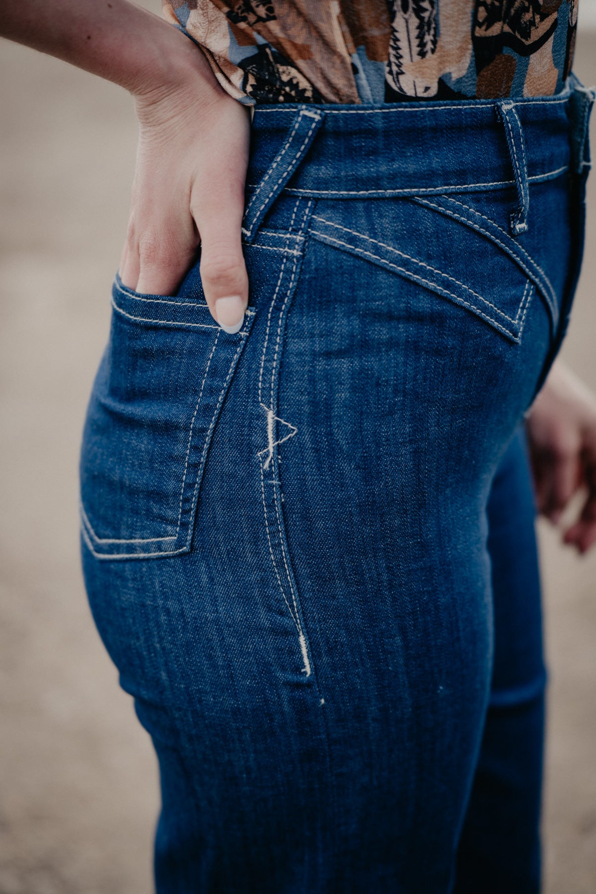 'Ellis' Ultra High Rise Yoke Wide Leg Jean by Ariat (Sizes 24-34)