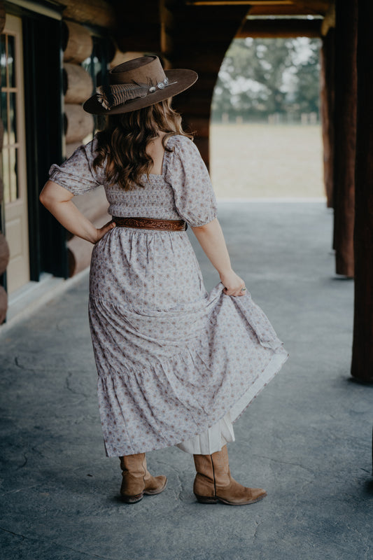 'Lucy' Paisley Print Tiered Midi Dress (S-L)