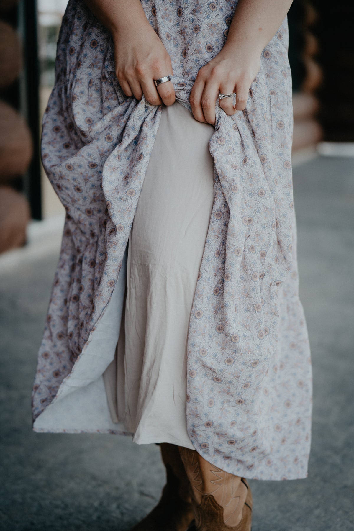 'Lucy' Paisley Print Tiered Midi Dress (S-L)