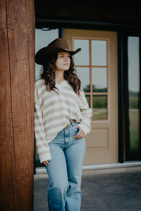 'Cordelia' Lightweight Striped Sweater (S-L)