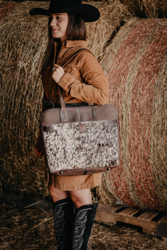 Cowhide Laptop Shopper by STS Ranchwear