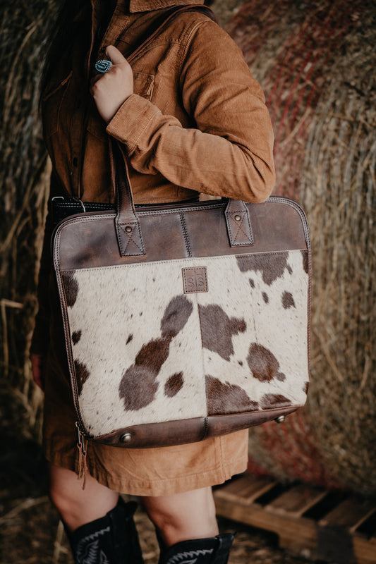 Cowhide Laptop Bag by STS Ranchwear