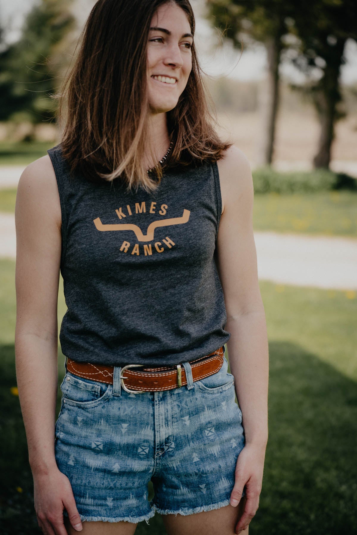 ‘Tonality’ Kimes Ranch Women’s Grey Tank (S-XXL)