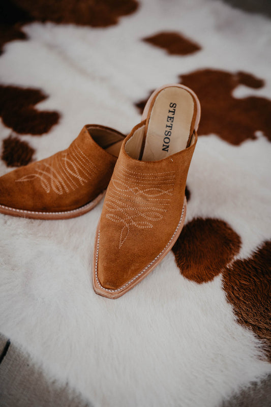 Stetson Tan Suede Mule (Sizes 6-10)