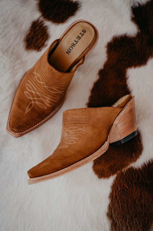 Stetson Tan Suede Mule (Sizes 6-10)