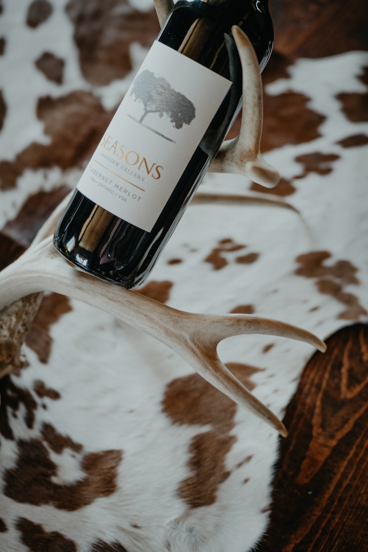 Authentic Deer 3 Bottle Antler Wine Rack