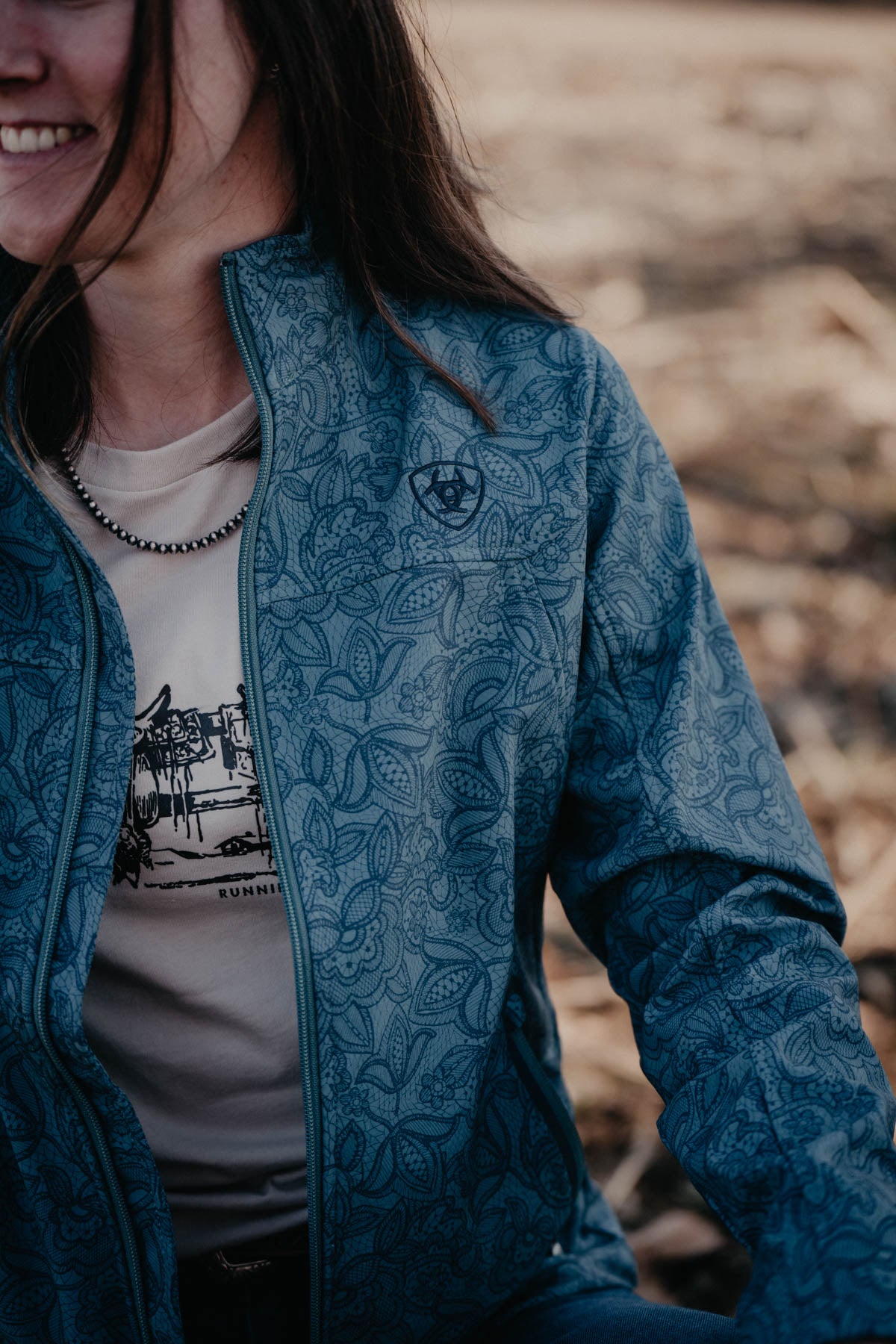 'Lacey' Womens Stormy Blue Softshell Jacket (S-XXL)