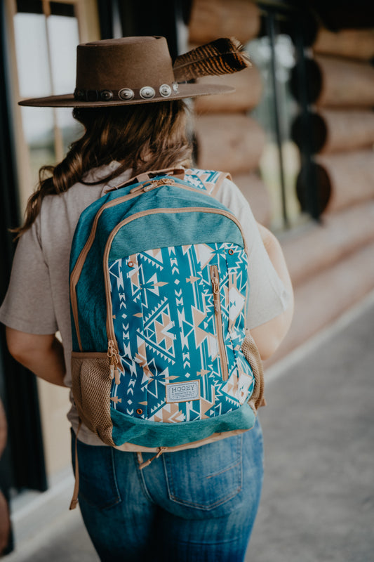 Rockstar Hooey Aztec Teal/Tan Aztec Backpack