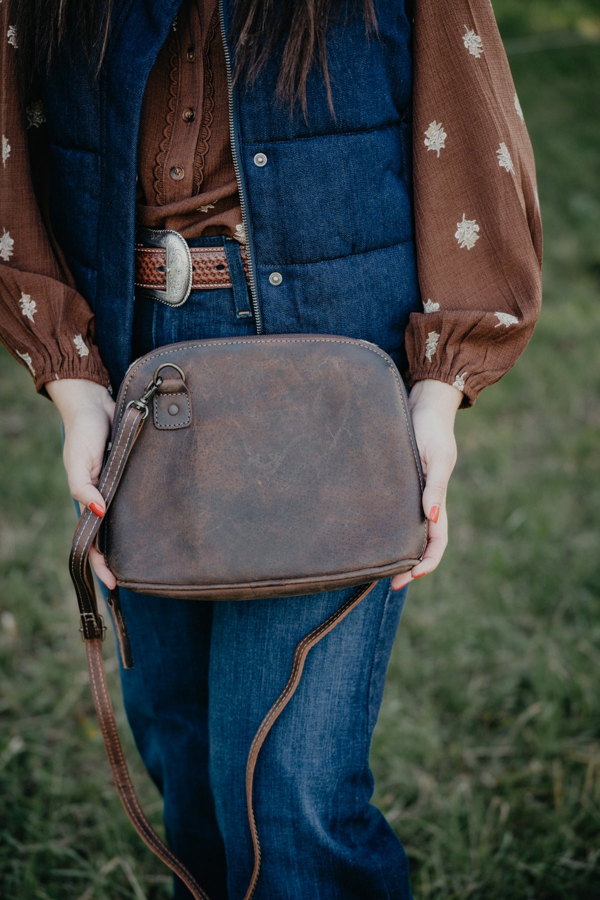'Weezy' Cowhide Crossbody by STS Ranchwear
