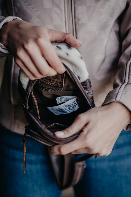Cowhide Sojourner Sling Bag by STS Ranchwear