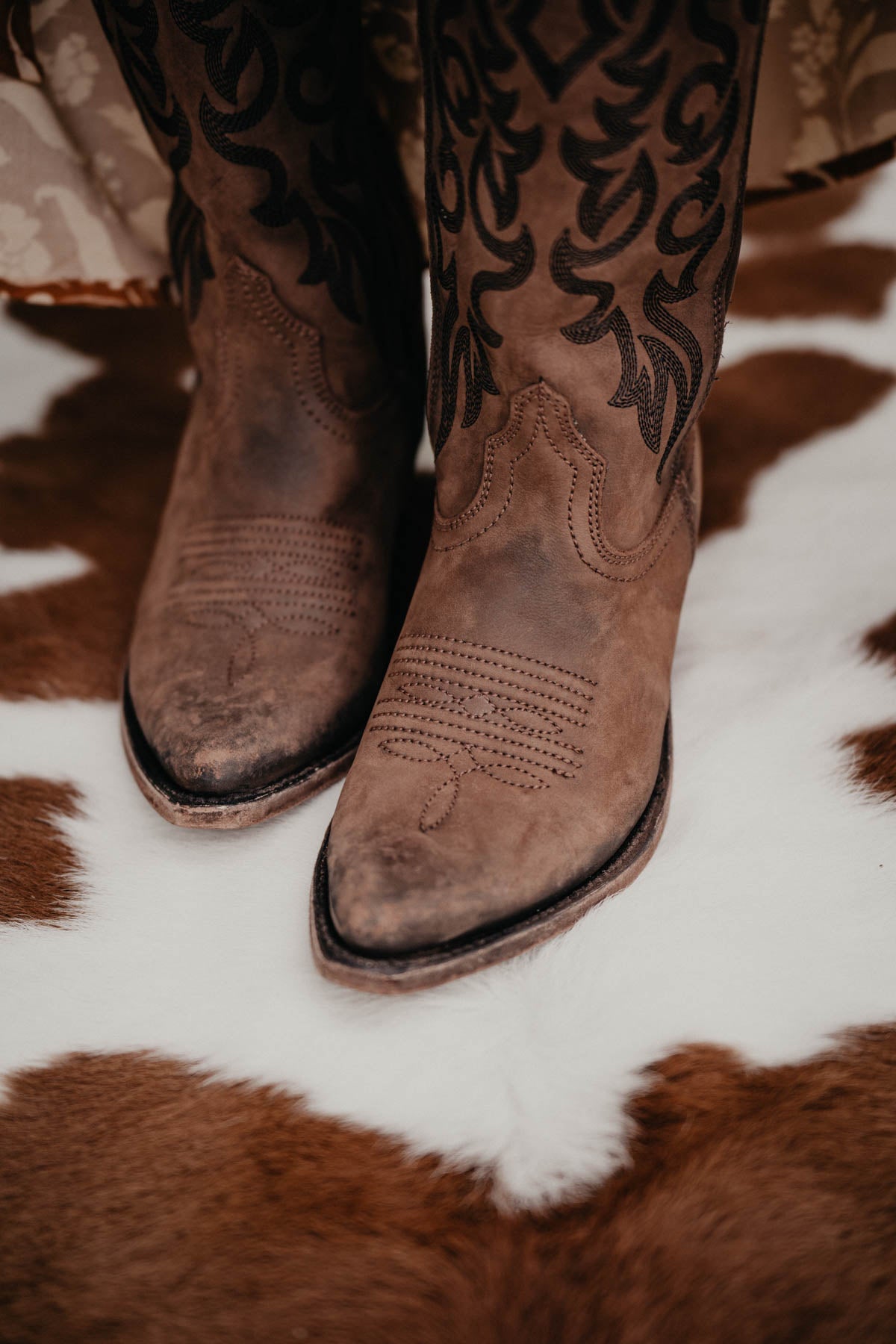 "Allie" Tall BROWN Leather Boots by Liberty Black {B/Regular Calf Width}