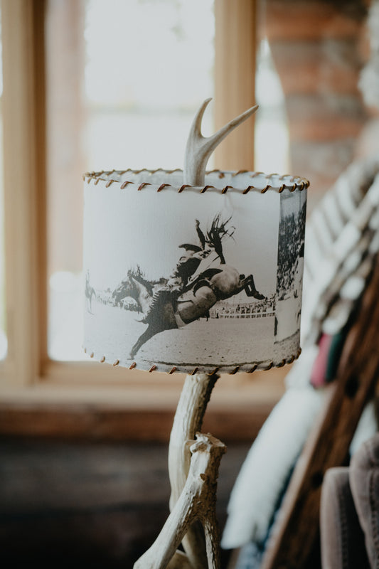 Lampshade 'Legend Bronc Rider' -  Medium 11 Inches