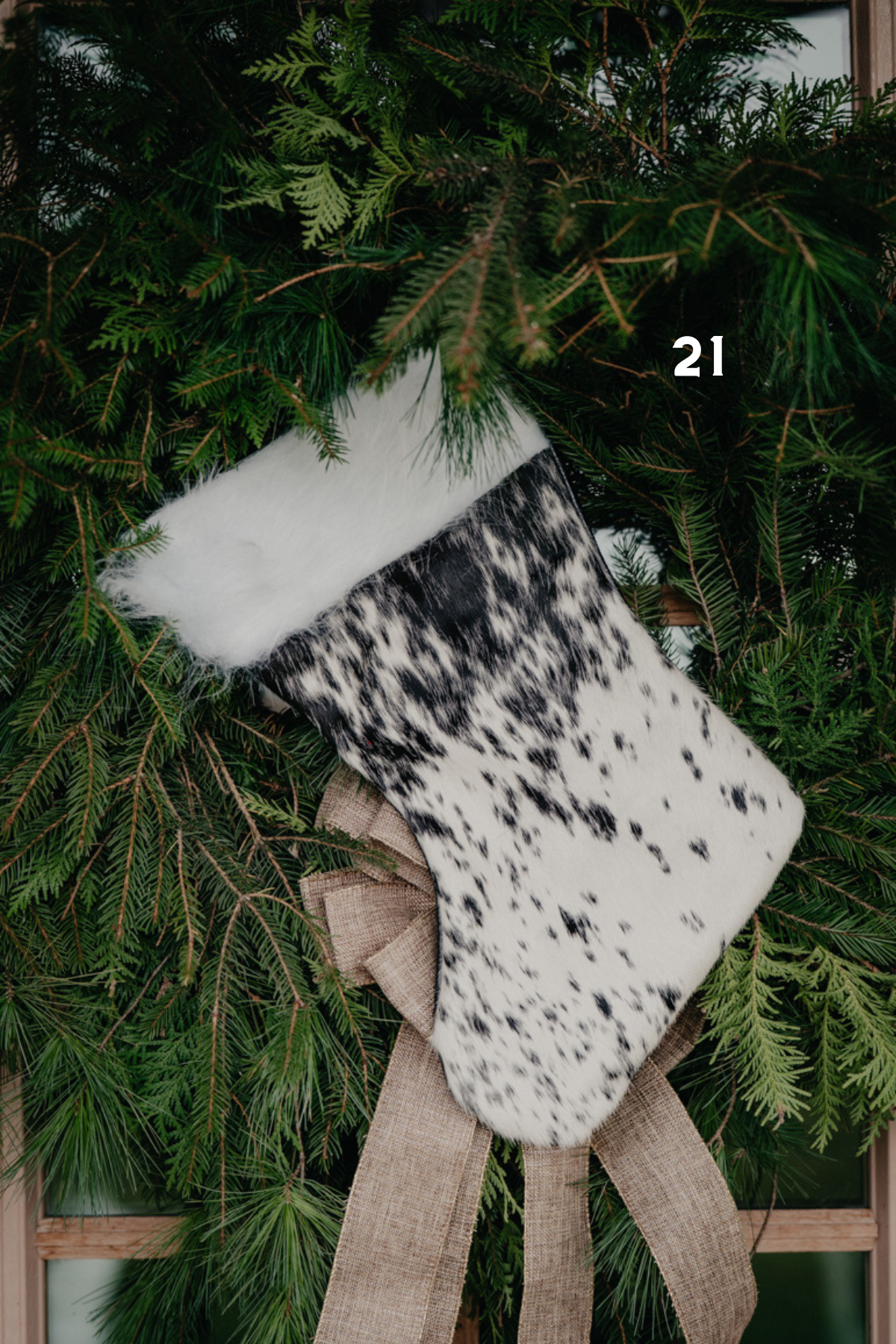 Handmade Cowhide Christmas Stockings