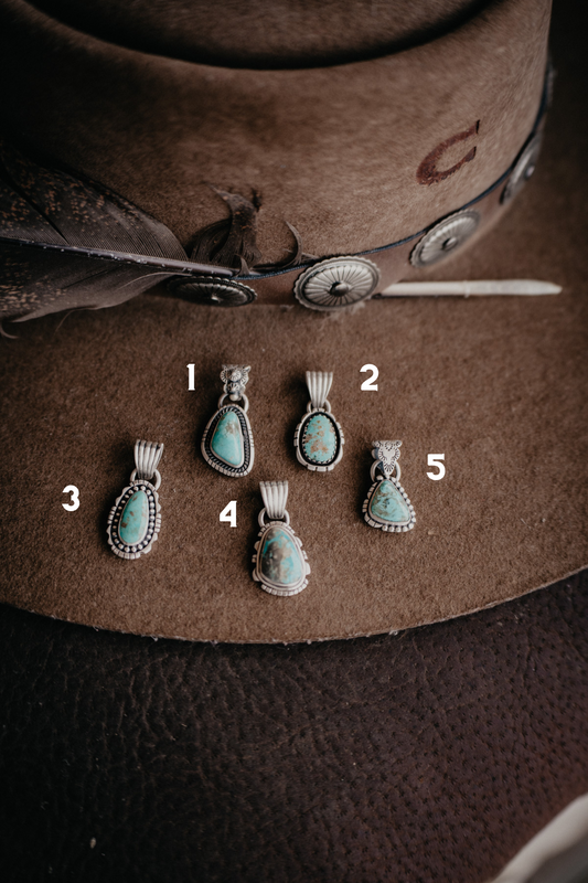 Everyday Wear Turquoise & Sterling Silver Pendants