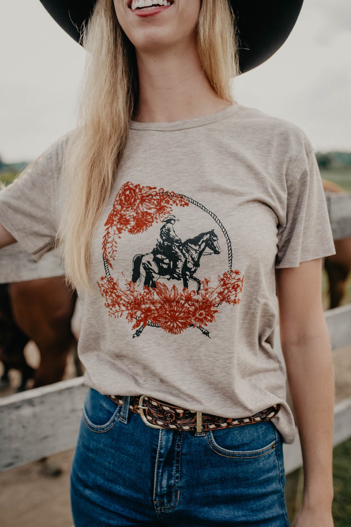 'Western Blooms' Graphic T-Shirt (XS - XXL)