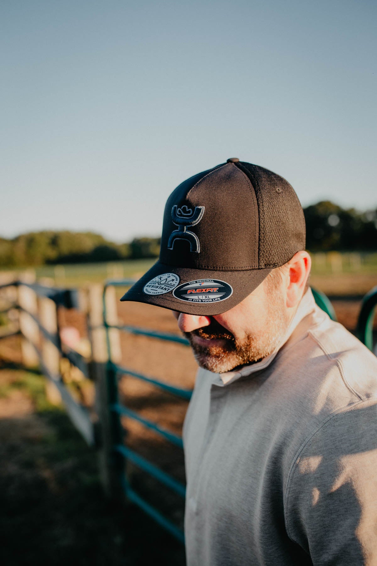 "Coach" Hooey Flexfit 5 Panel Trucker Hat (Black/ Blue)