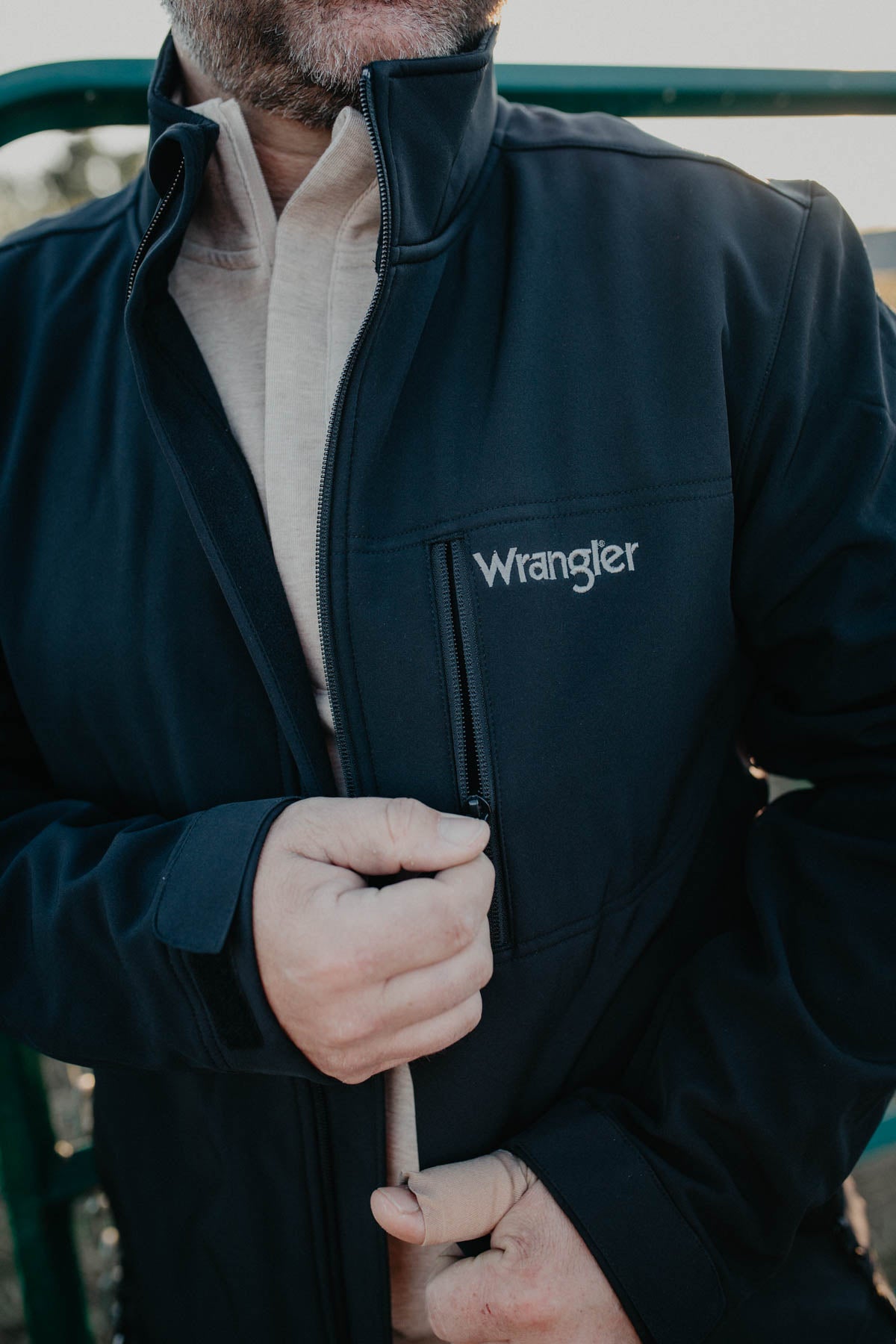 'Carl' Wrangler Men's Soft Shell Jacket (S & L ONLY)