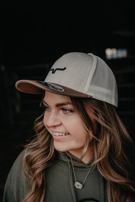 'G&T 110' Kimes Ranch Trucker Cap {Oatmeal Heather)