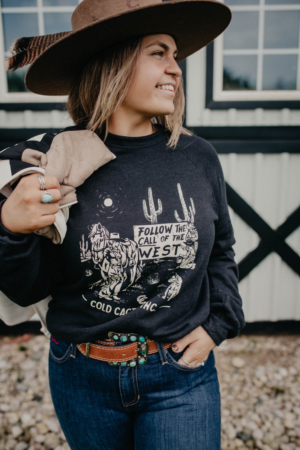 'Follow The Call of The West' CC Exlusive Crewneck Pullover (XS-2X)