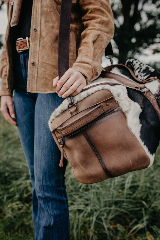 Small Cowhide Duffle by STS Ranchwear