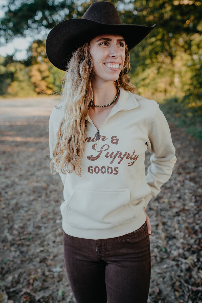 Ariat 'Denim & Supply' 1/2 Zip Sweater (XS-XXL)