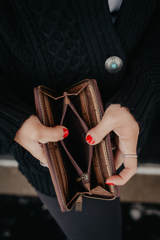 'Baroness' Bifold Zip Wallet by STS Ranchwear