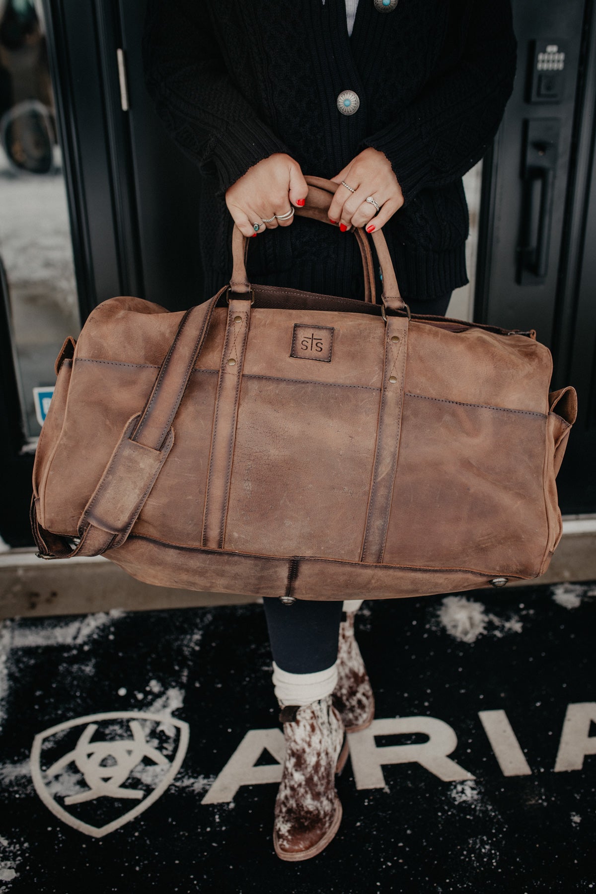 'Foreman' Leather Duffle Bag by STS Ranchwear