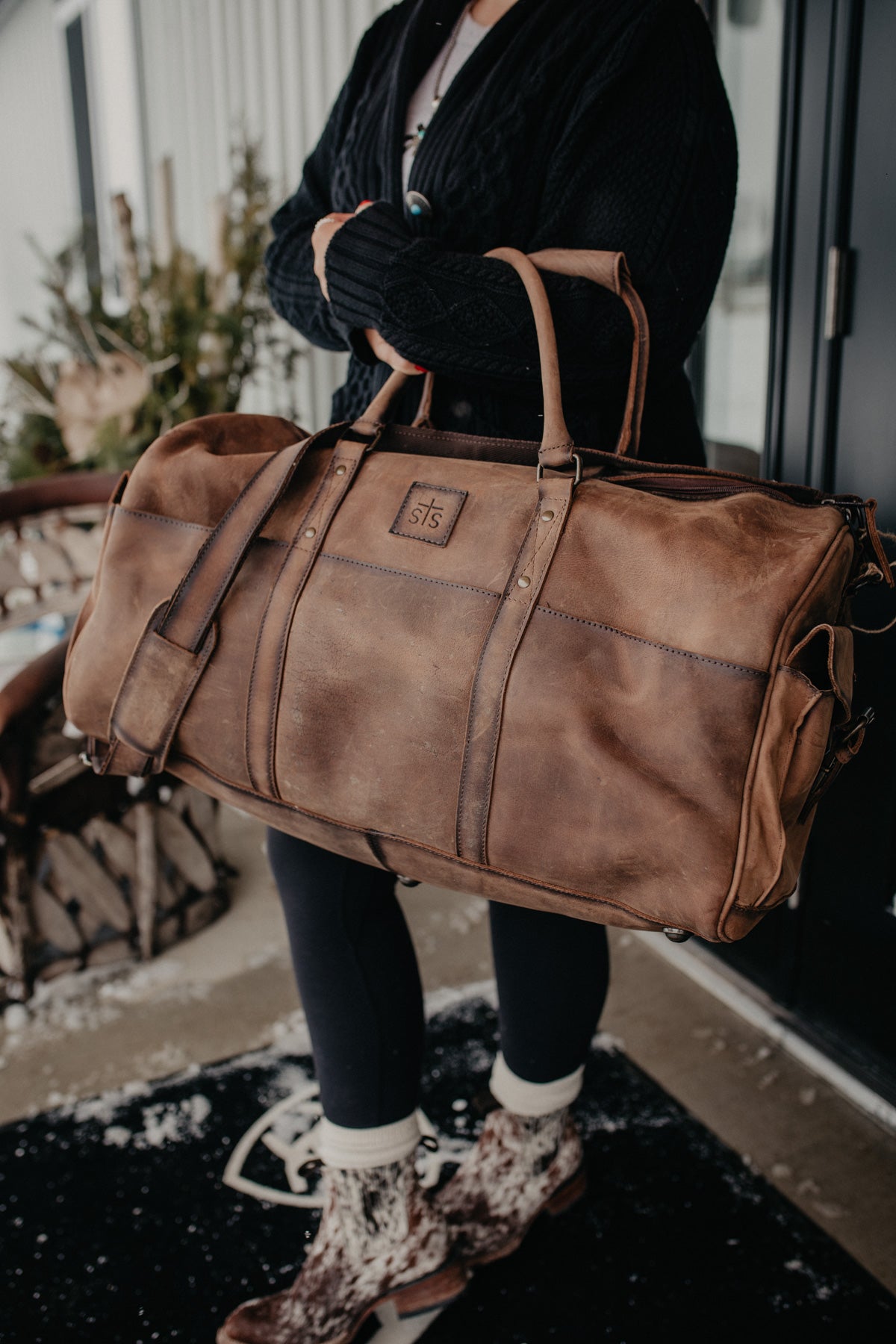 'Foreman' Leather Duffle Bag by STS Ranchwear