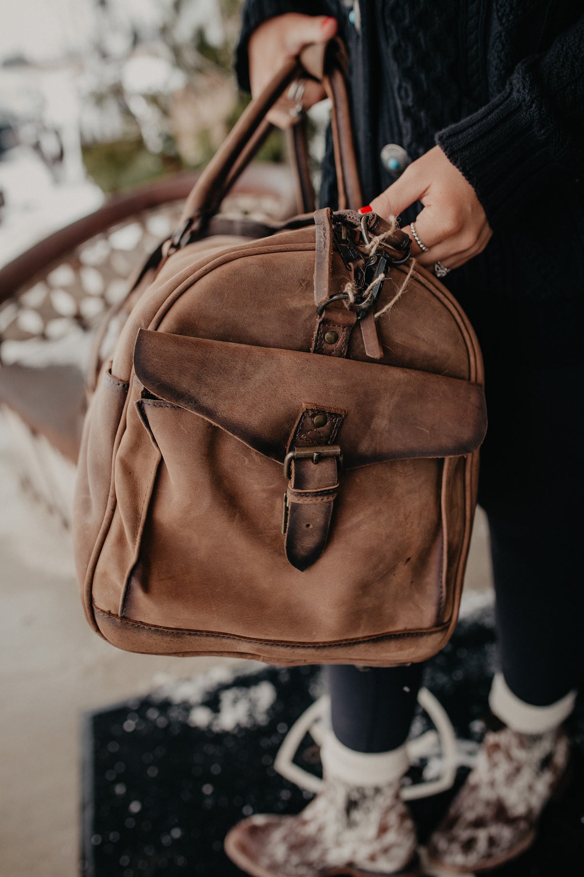 'Foreman' Leather Duffle Bag by STS Ranchwear