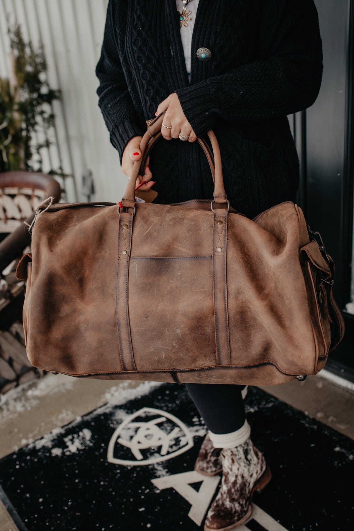 'Foreman' Leather Duffle Bag by STS Ranchwear