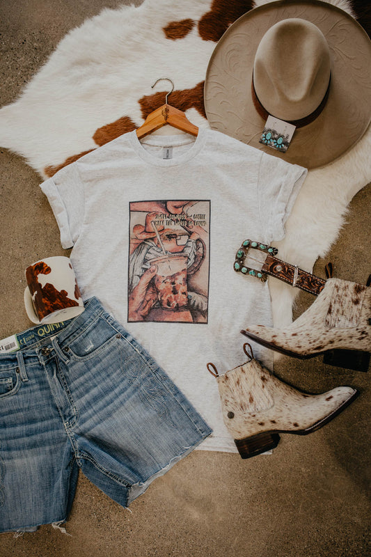 Sweet Cowboys & Coffee Make the World Go Round Graphic T (S - XXL)