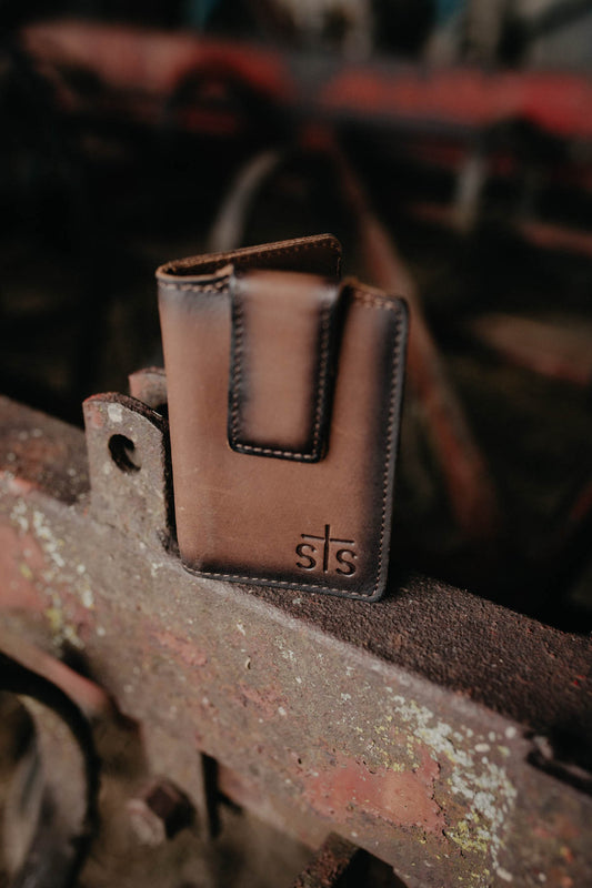 'Foreman' Men's Leather Money Clip Card Wallet by STS Ranchwear (STS61035)