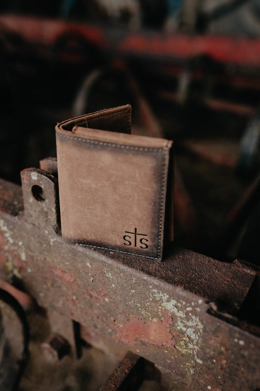 'Foreman' Men's Leather Tri-Fold Wallet by STS Ranchwear (STS61033)