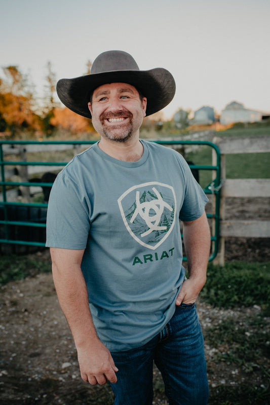 ‘Rocky Peak’ Men's Ariat Short Sleeve T-Shirt (S-XXL)