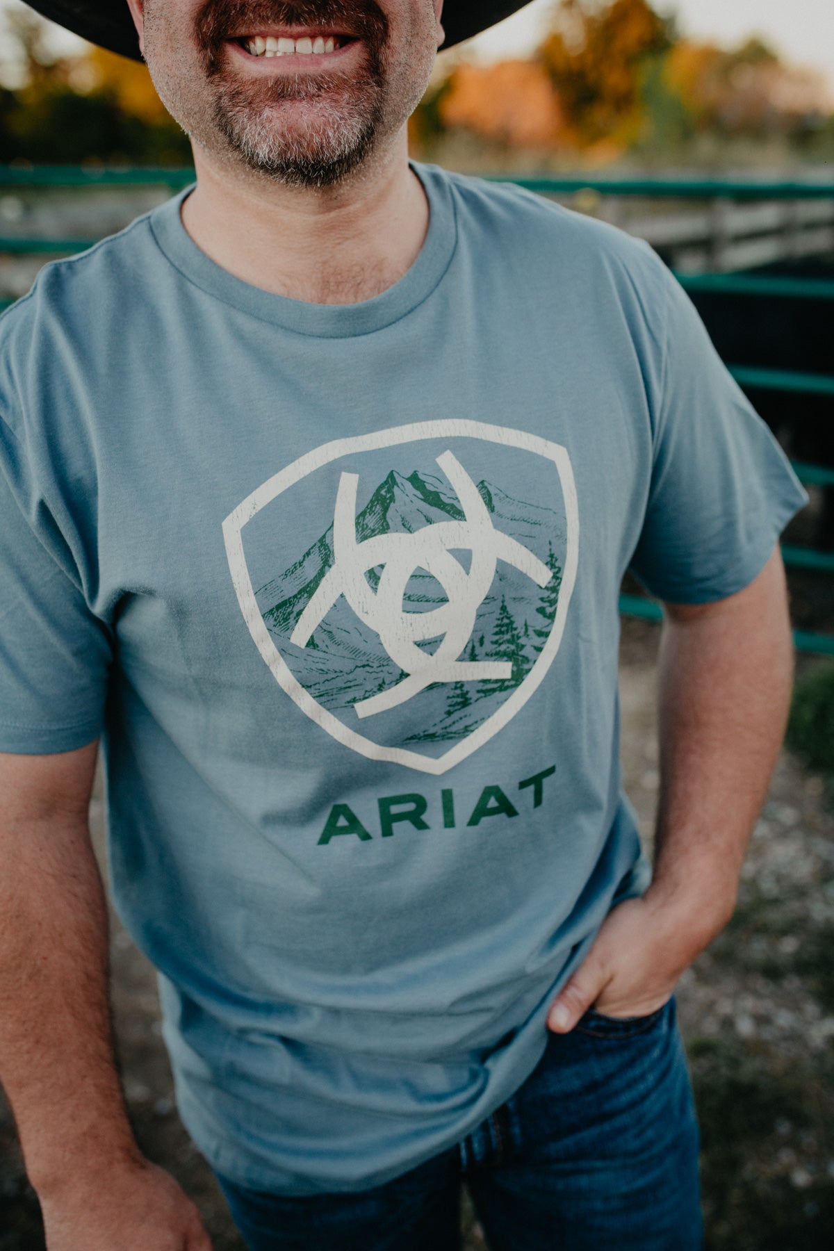 ‘Rocky Peak’ Men's Ariat Short Sleeve T-Shirt (S-XXL)