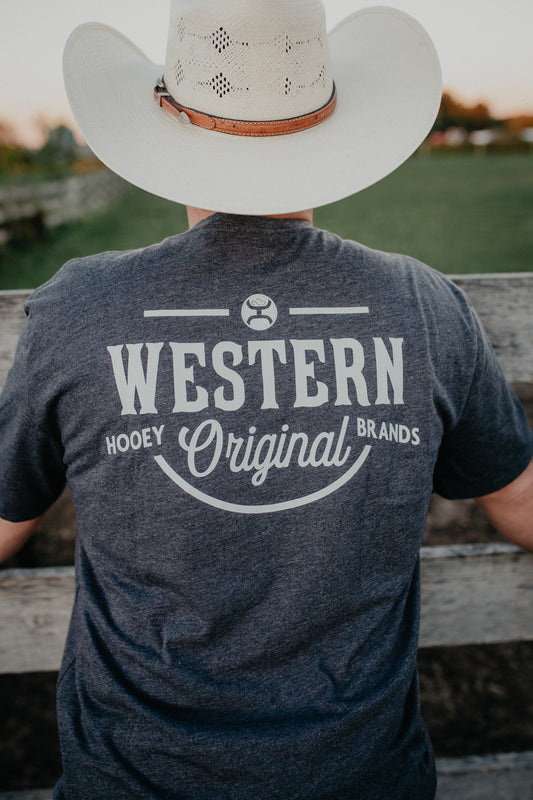 'Western OG' Charcoal Men’s Hooey T-Shirt (S-XXL)