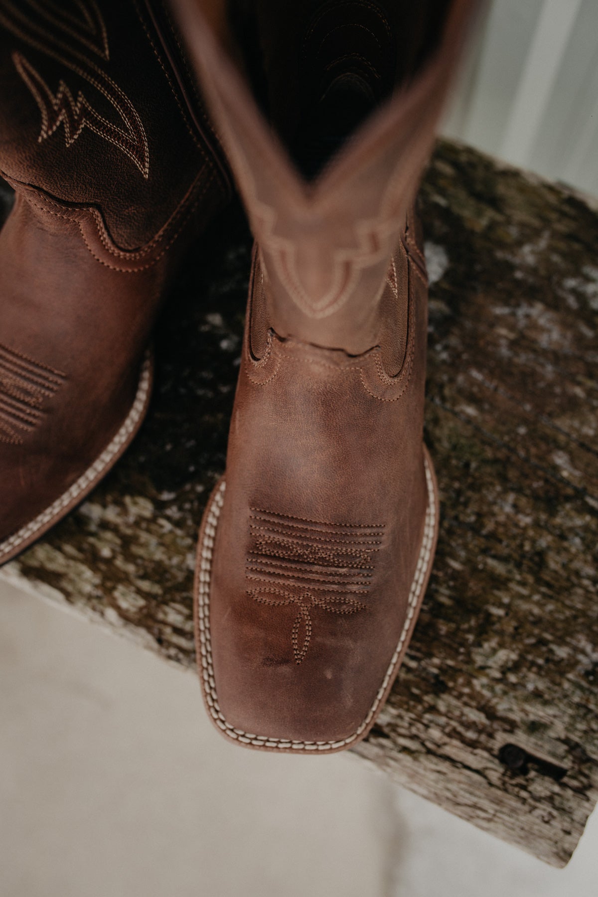 'Plano' Woody Tan Men's Ariat Cowboy Boot (D & EE Widths)