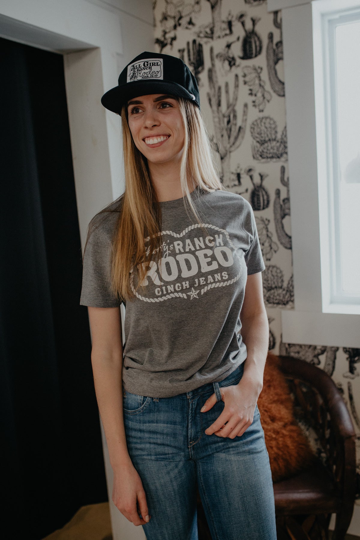 'Shorty's Ranch Rodeo' Unisex CINCH Grey T Shirt (S-XXL)