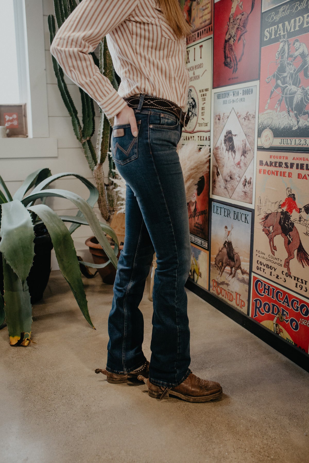 'Rae' Mid Rise Mae Wrangler Bootcut Jean (24-34)