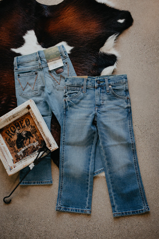 'Boone' Boy's Retro Slim Straight Wrangler Jeans (Slim & Reg. Fit)