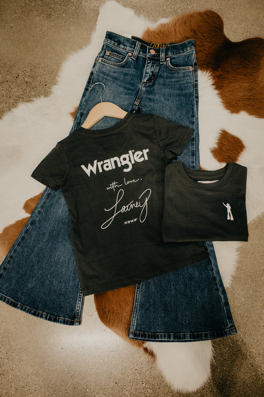 'Rolling Stone' Wrangler x Lainey Girls Band Tee (XS-XL)