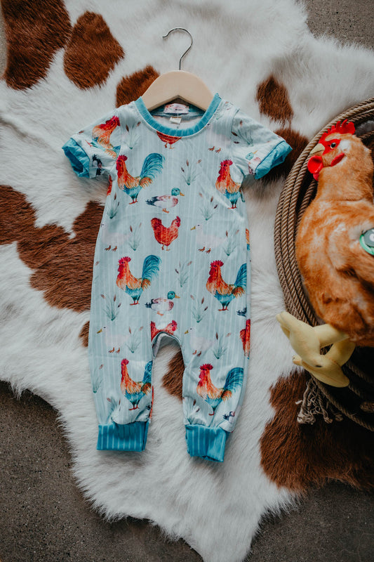Rooster Infant Romper (0-6M to 12-18M)