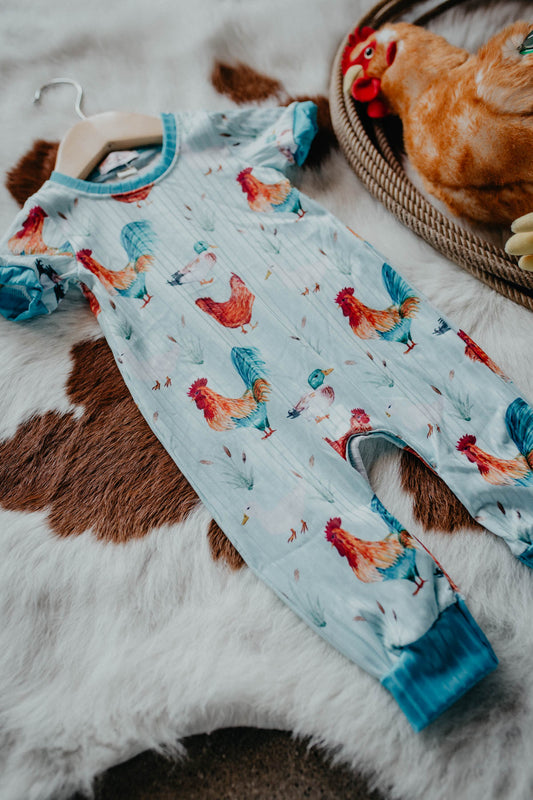 Rooster Infant Romper (0-6M to 12-18M)