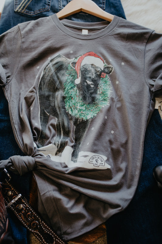 'Christmas Angus' Asphalt by XOXO Art & Co (XS-XXL)