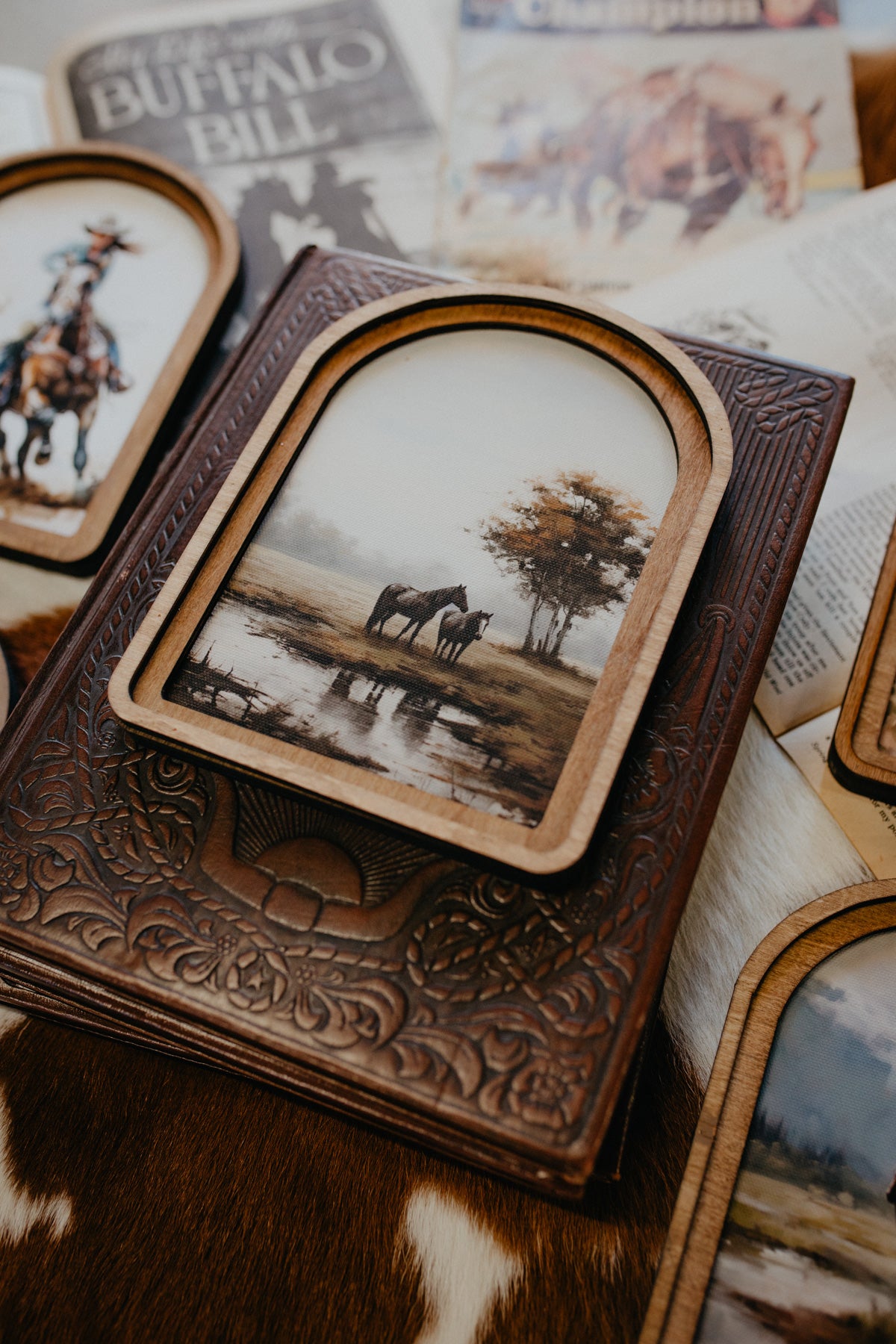 Mini Arch Wooden Framed Artwork (5 Designs)