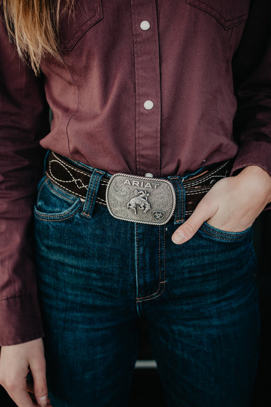 Rectangle Ariat Vintage Bronc Rider Buckle