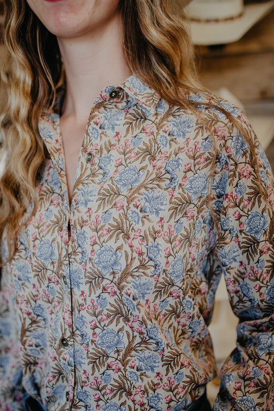 'Layla' Ariat Women's Homestyle Prairie Blouse (S - M Only)