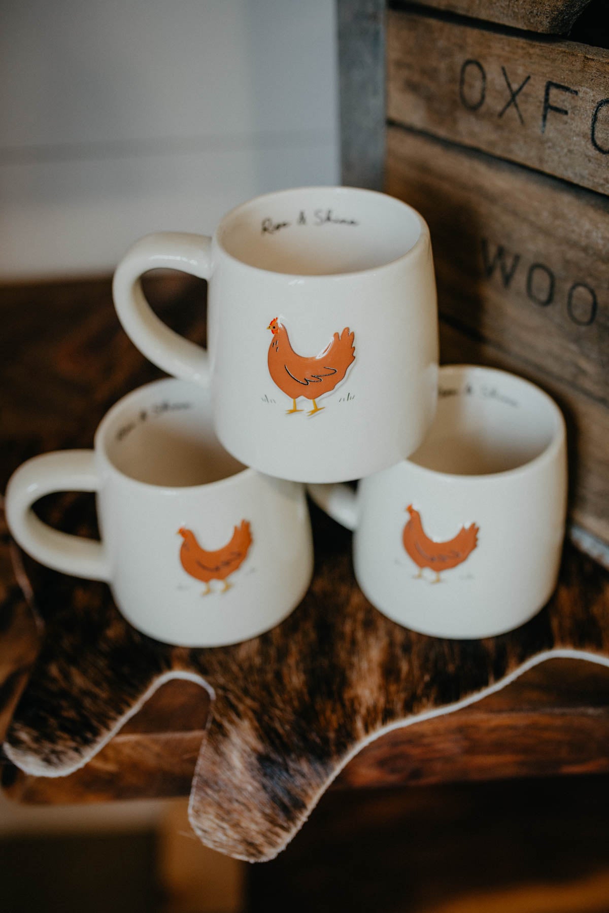 Chicken "Rise & Shine" Ceramic Mug